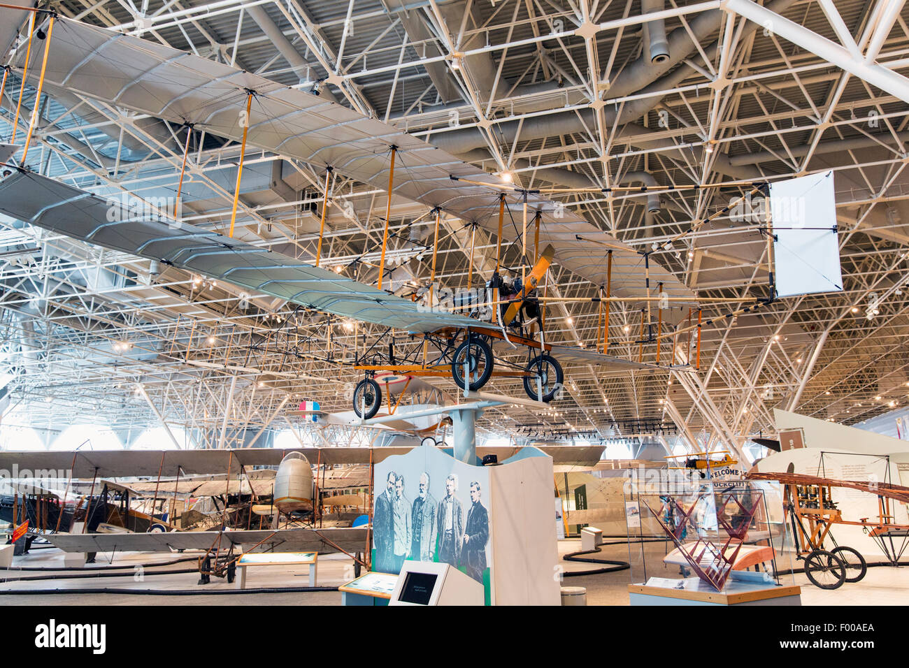 Canada,Ontario, Ottawa, Canada Aviation & Space Museum, A.E.A. Dart in argento Foto Stock