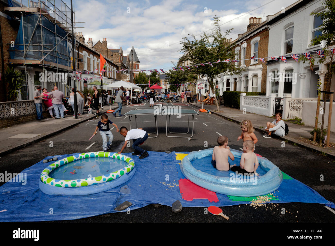 Street Party in Brixton Foto Stock