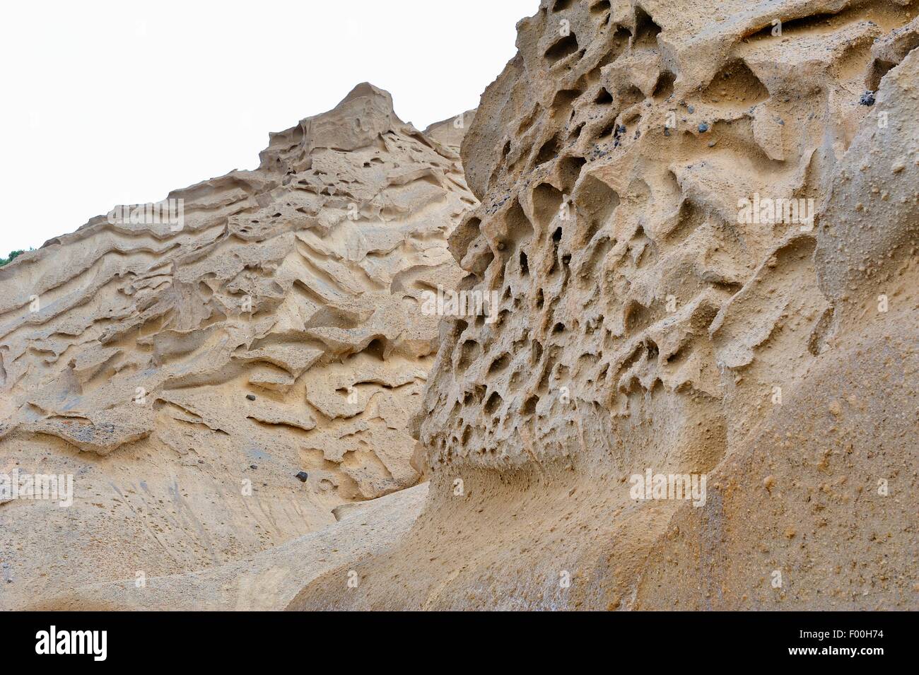 Spiaggia vlychada Santorini,Grecia, Foto Stock