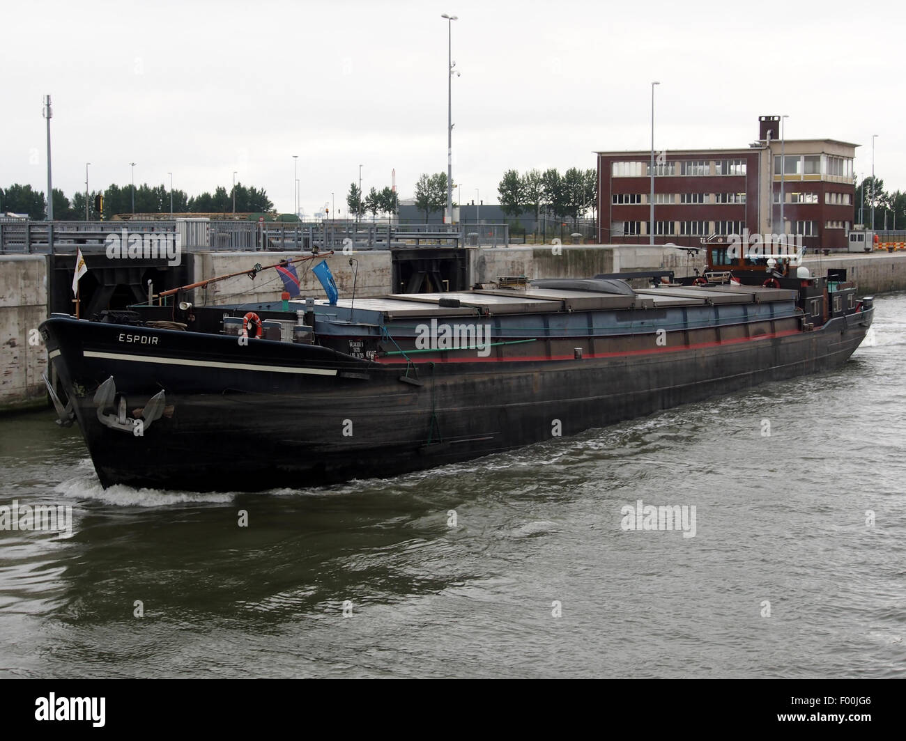 Espoir - ENI 06000605, Van Cauwelaertsluis, porto di Anversa pic3 Foto Stock