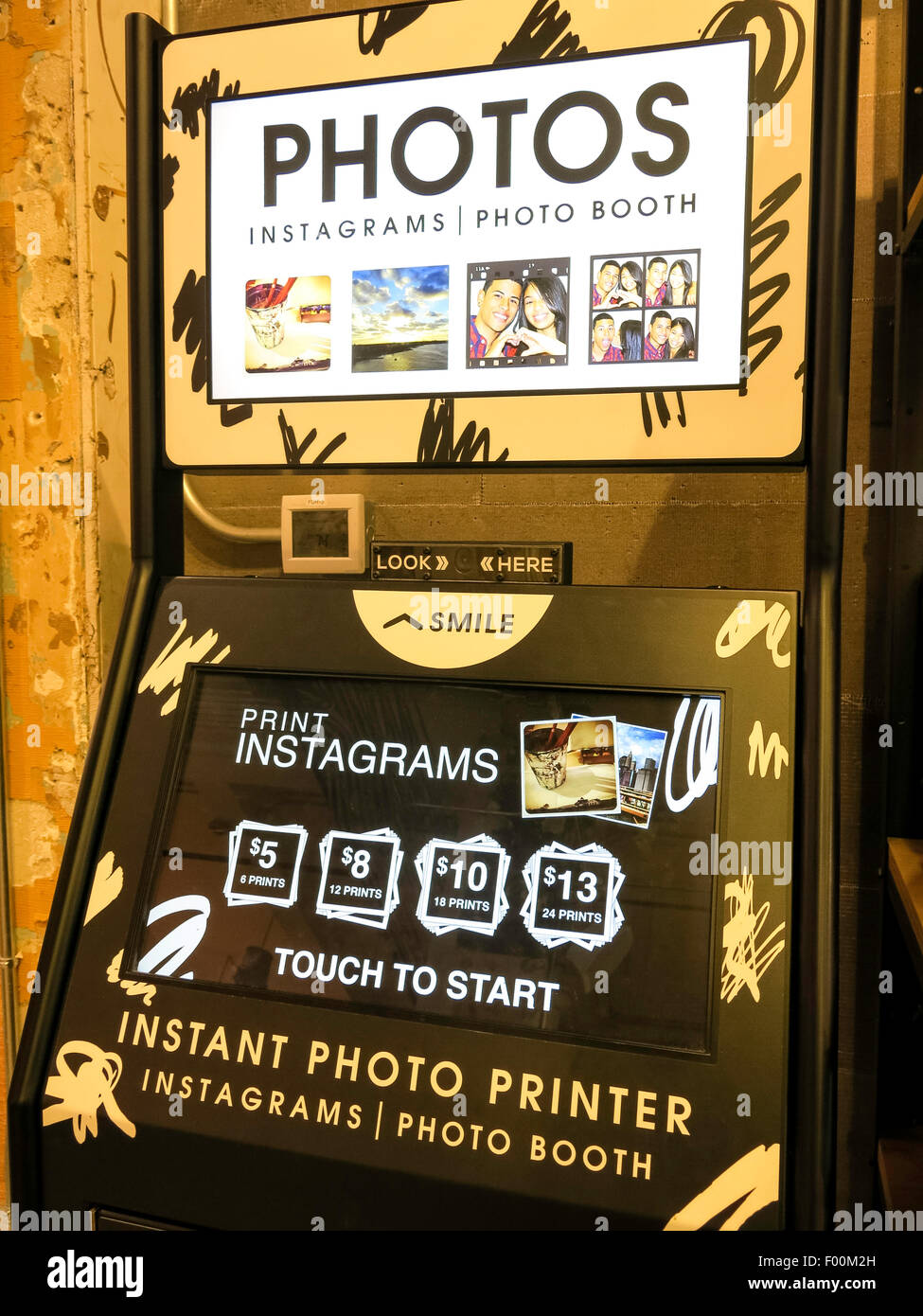 Instagram Photo Booth usa Foto Stock