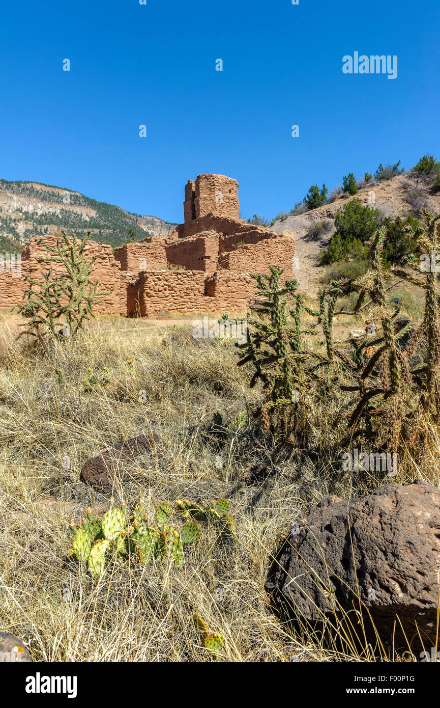 Jemez Pietra Miliare Storica Nazionale. Nuovo Messico. Stati Uniti d'America Foto Stock