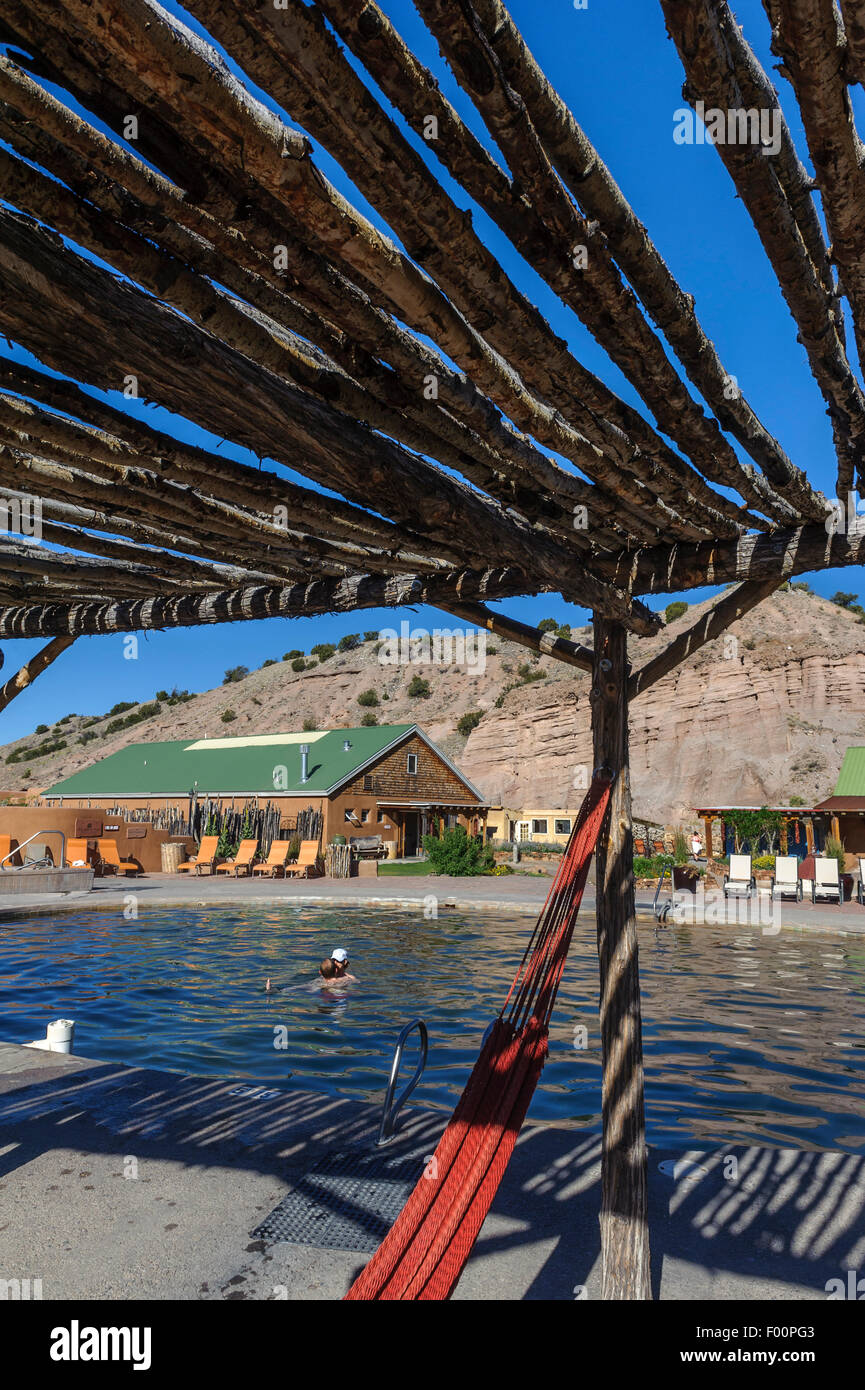 Ojo Caliente sorgenti minerali Resort & Spa. Ojo, Caliente, Nuovo Messico. Stati Uniti d'America Foto Stock