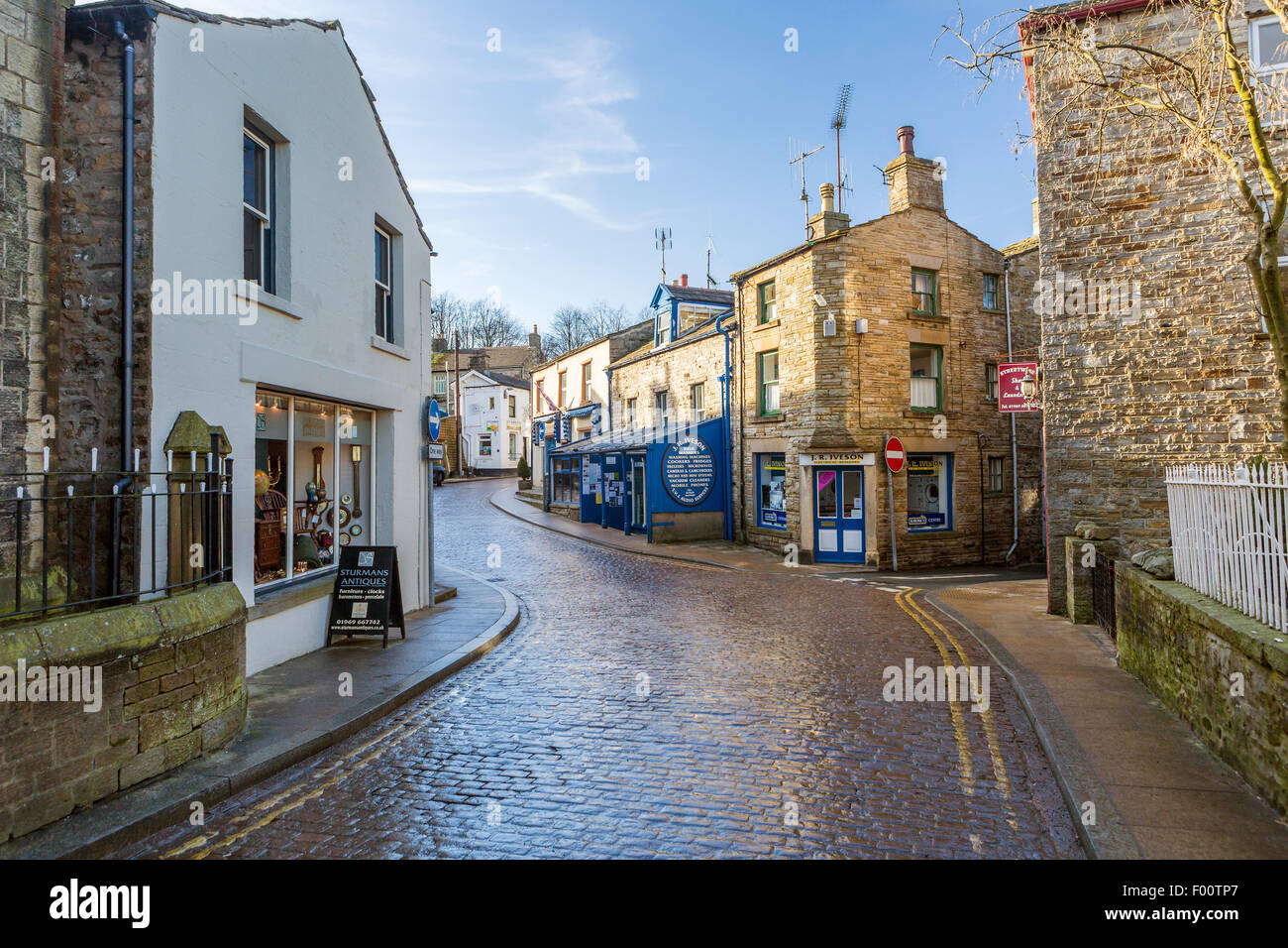 Hawes una piccola città mercato e parrocchia civile nell'Richmondshire quartiere di North Yorkshire, Yorkshire Dales National Park, Engl Foto Stock