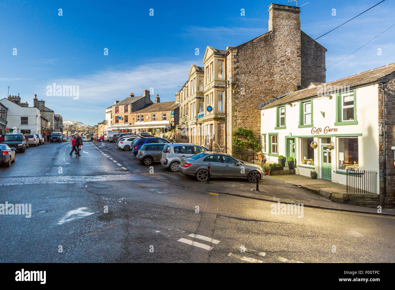 Hawes una piccola città mercato e parrocchia civile nell'Richmondshire quartiere di North Yorkshire, Yorkshire Dales National Park, Engl Foto Stock