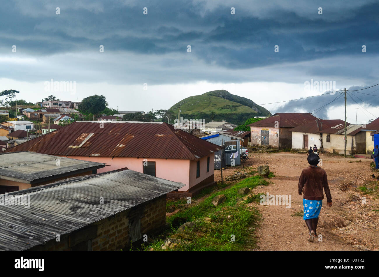 Villaggio turistico di Amedzofe, Ghana Foto Stock