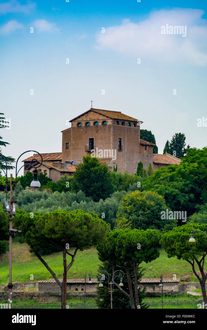 Edificio di epoca romana, Foro Romano, Italia. Foto Stock