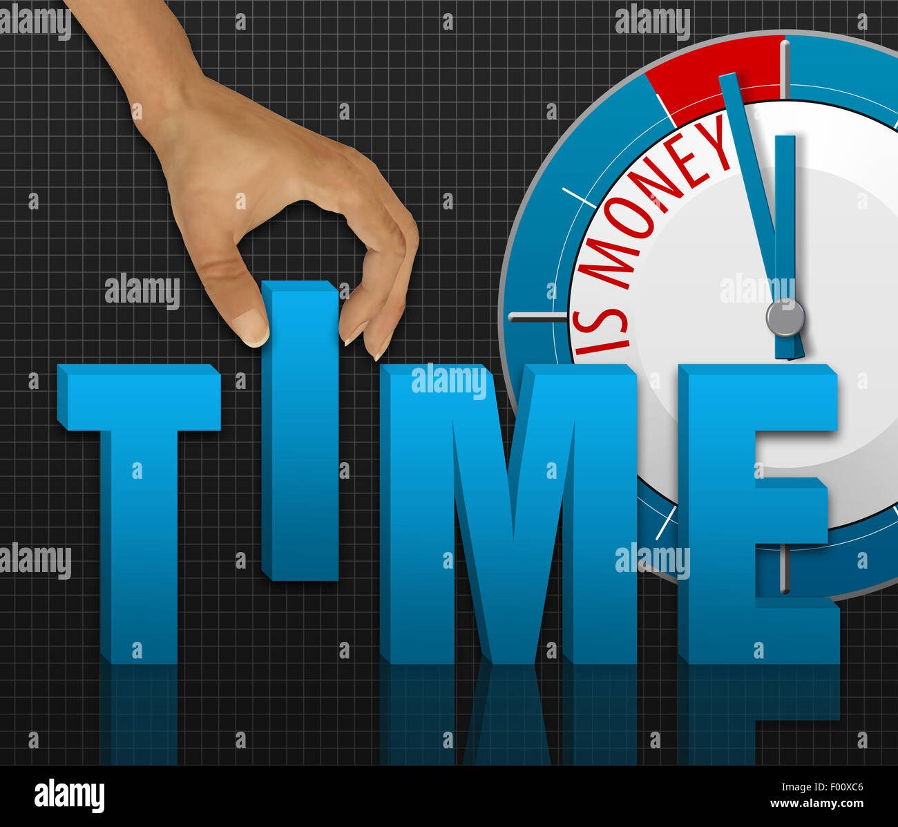 Il tempo è denaro, è giunto il momento di fare Foto Stock