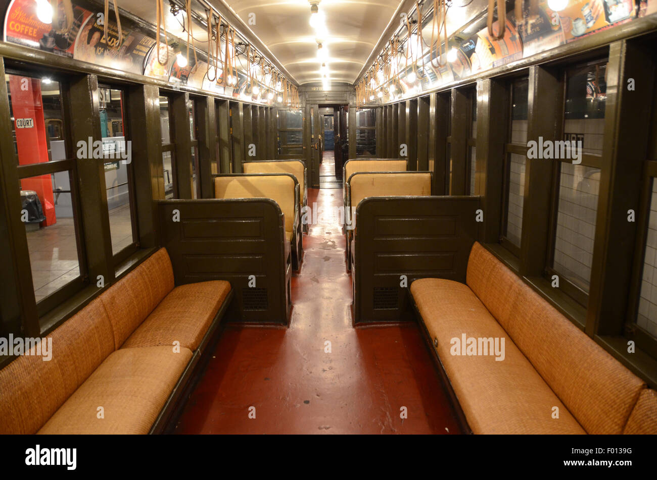 New York Museo di transito 1907 carrello alla metropolitana Foto Stock