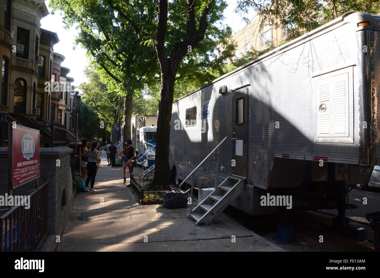 Troupe park slope brooklyn blacklist nbc produzione tv set cinematografico Foto Stock