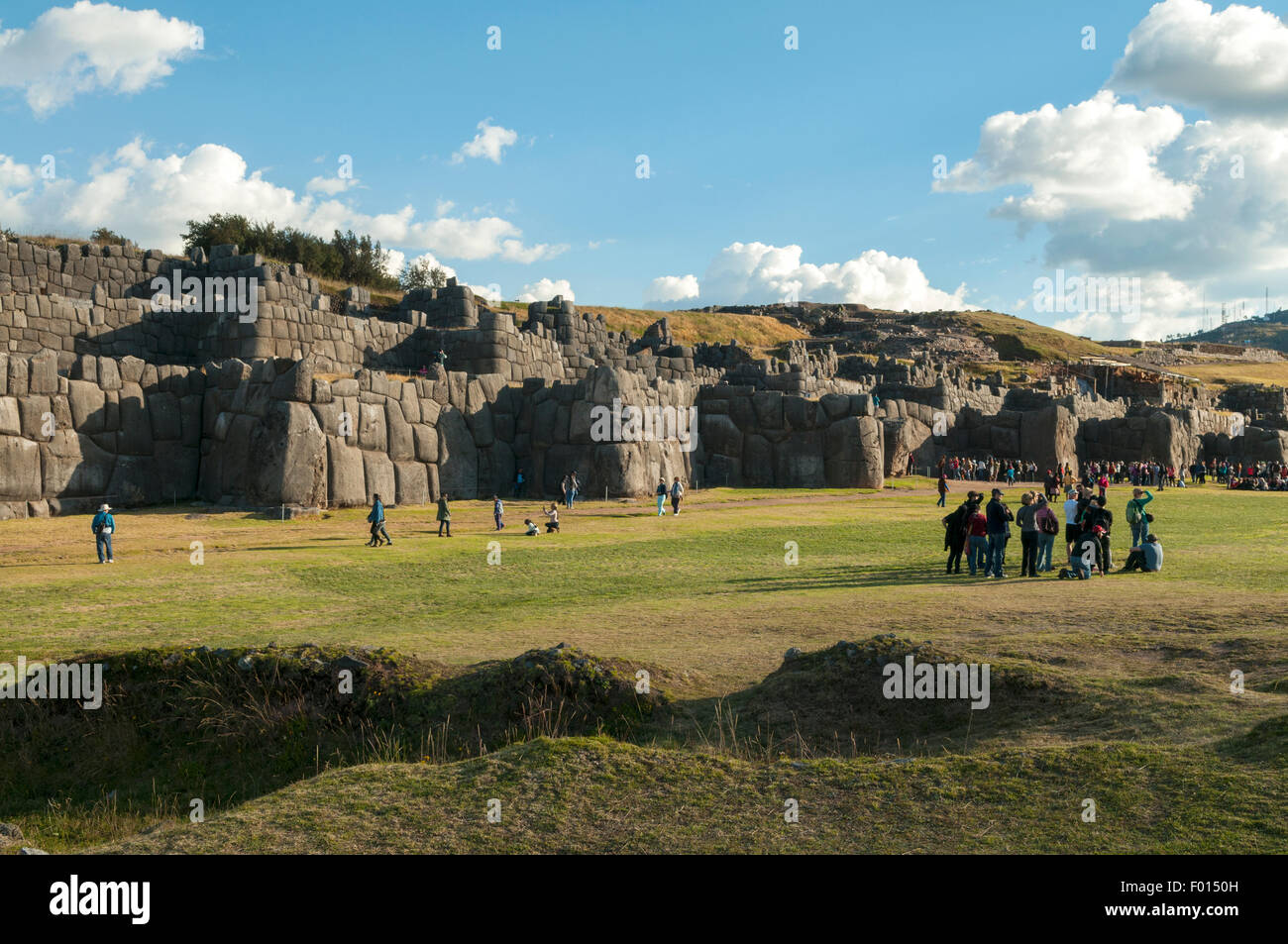Rovine Inca di Sacsayhuaman, Cuzco Foto Stock