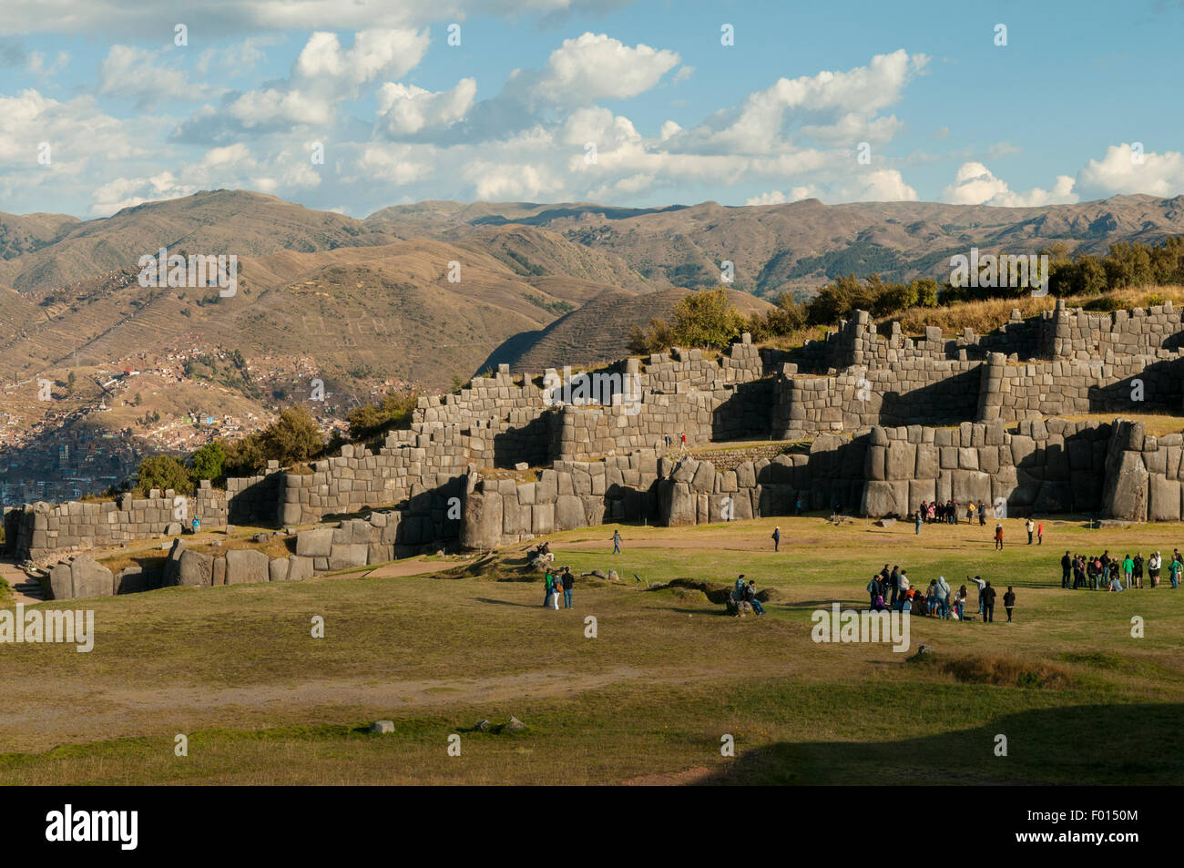 Rovine Inca di Sacsayhuaman, Cuzco, Perù Foto Stock
