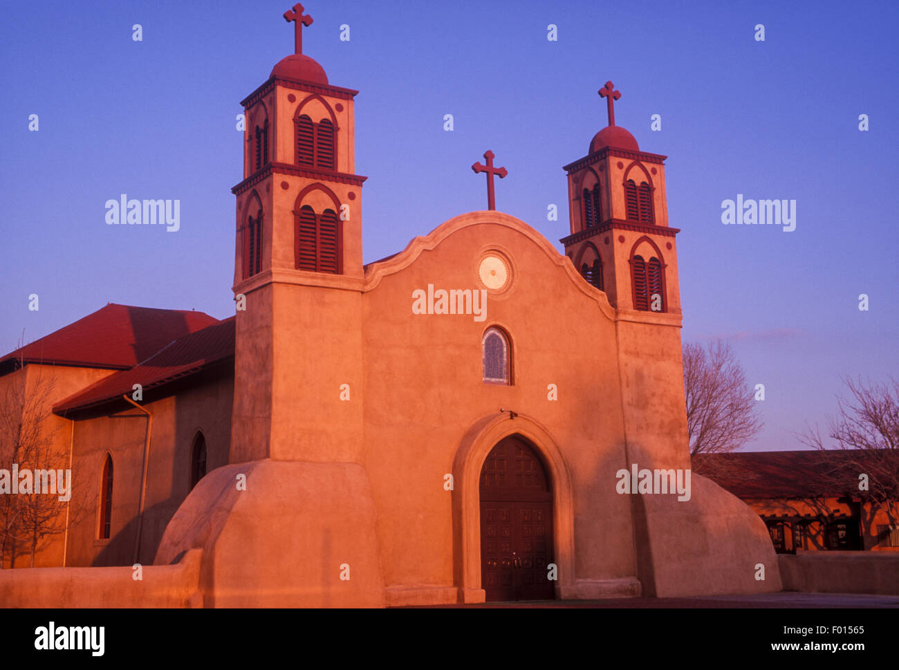 La missione di San Miguel Socorro, Socorro, Nuovo Messico Foto Stock