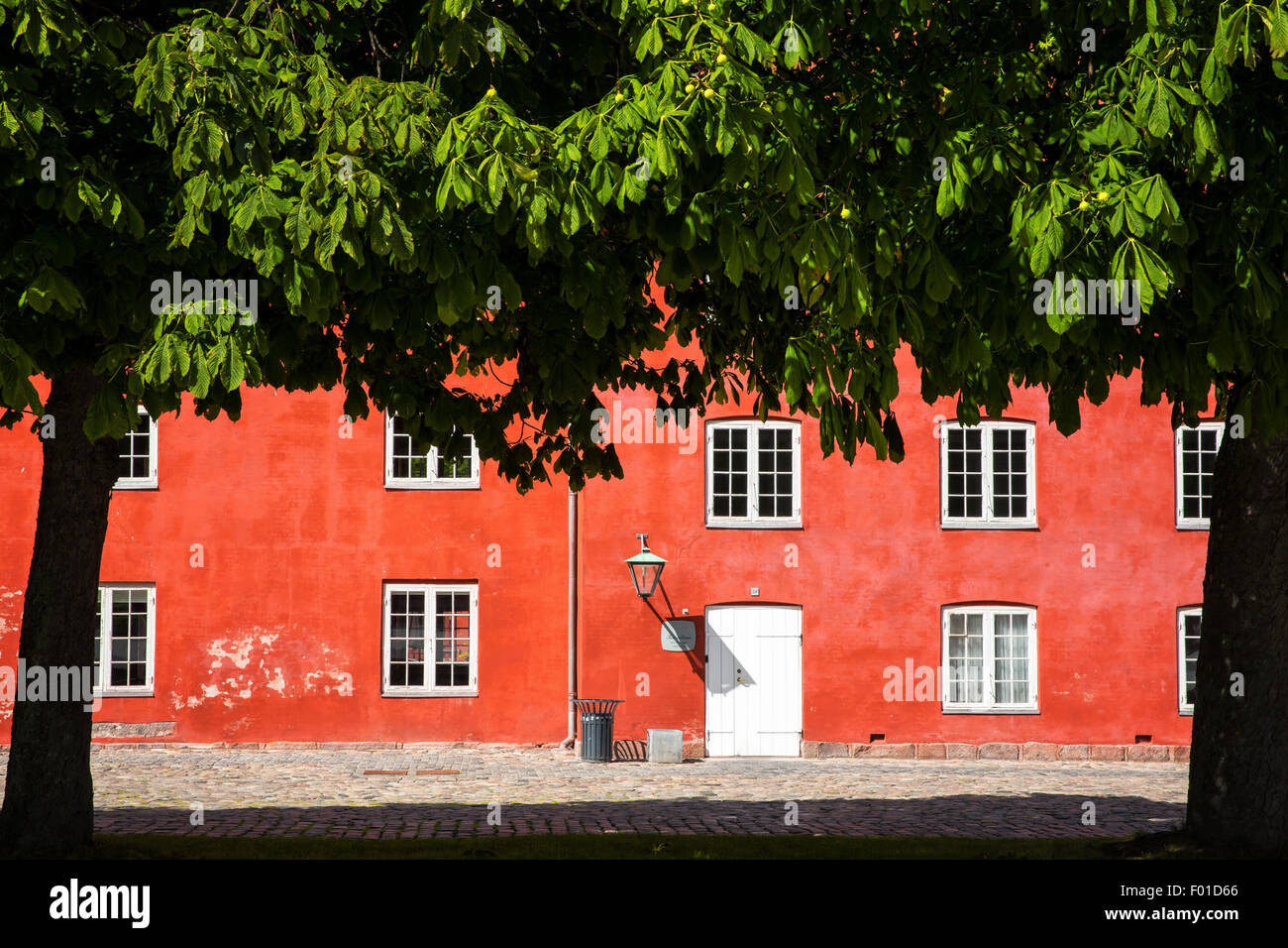 Barrack nella fortezza di Kastellet, Copenhagen, Danimarca Foto Stock