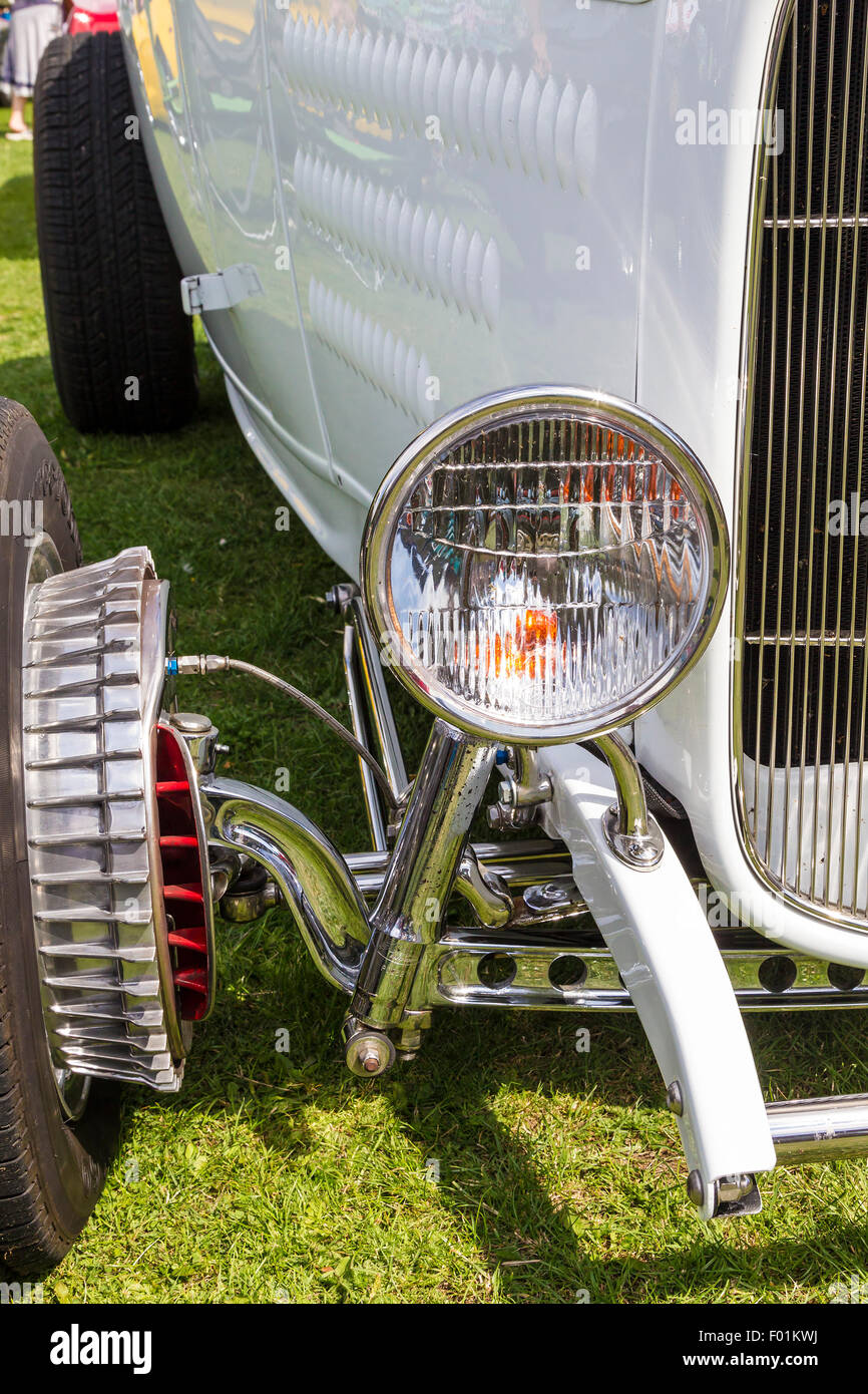 Ford 32 Roadster convertibile bianco. Foto Stock