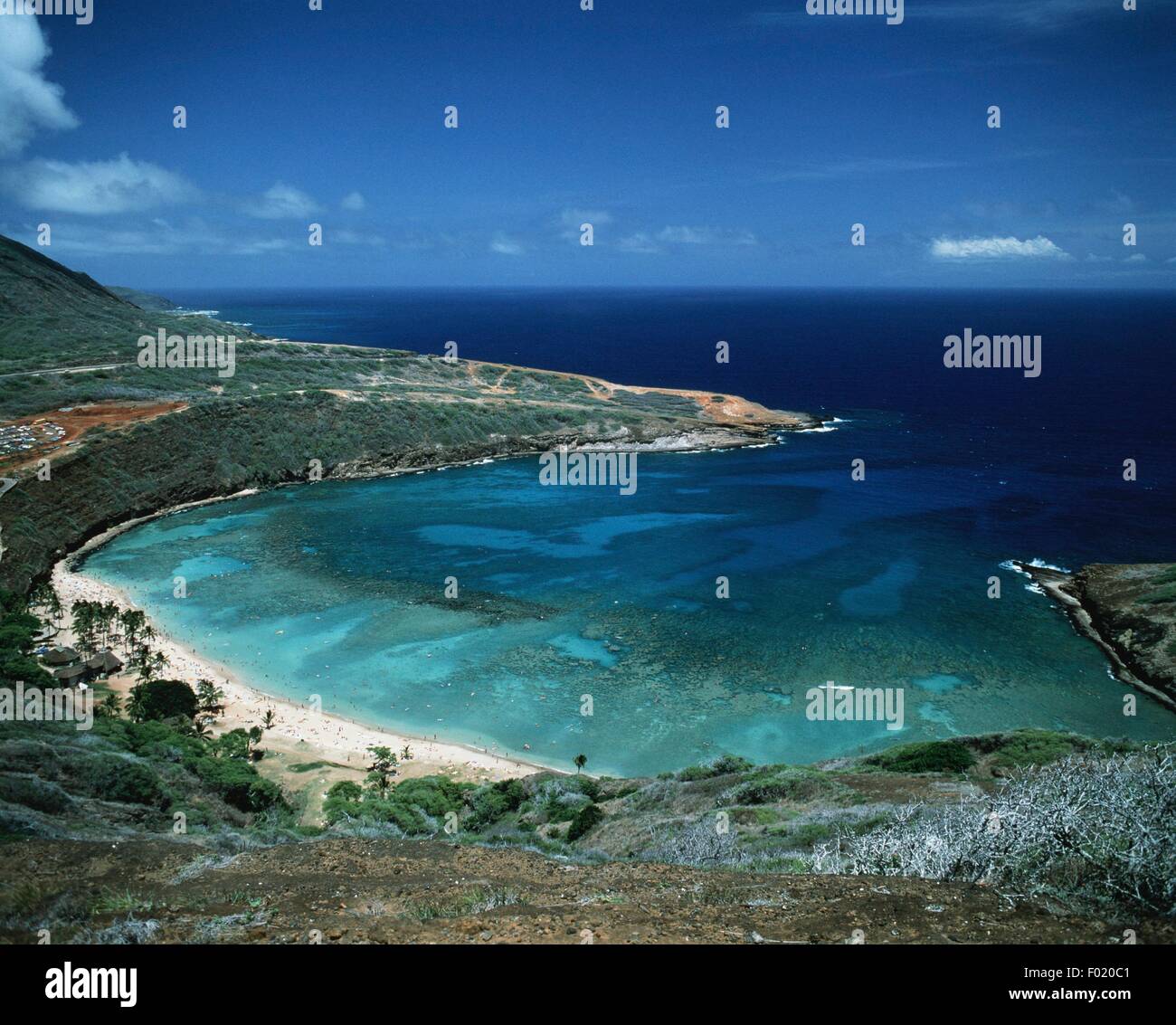 Stati Uniti - Hawaii - Oahu Island - Hanauma Bay Foto Stock