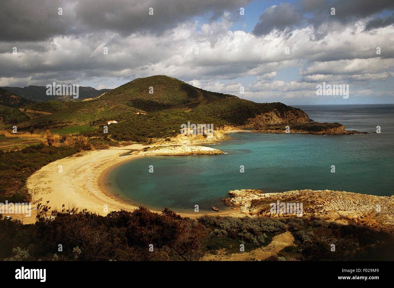 Torre Spiaggia Di Chia Domus De Maria Sardegna Italia Foto