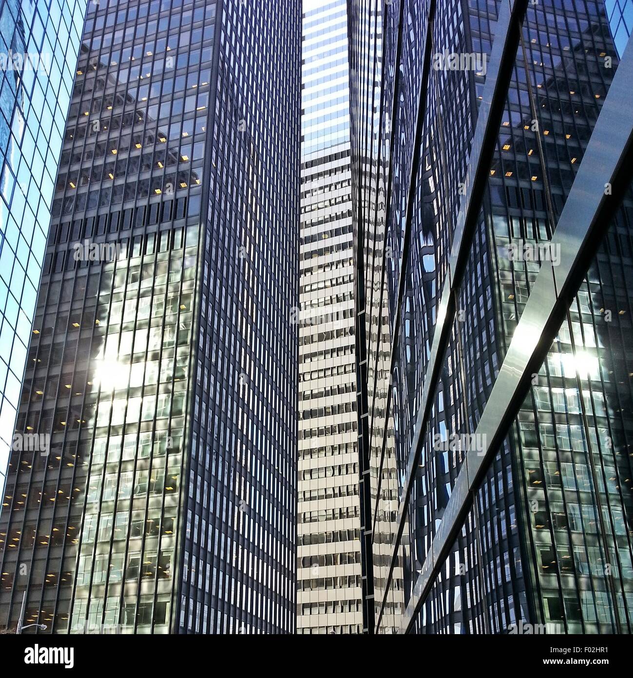 Edifici per uffici nel Quartiere Finanziario di Manhattan, New York City, Stati Uniti d'America Foto Stock