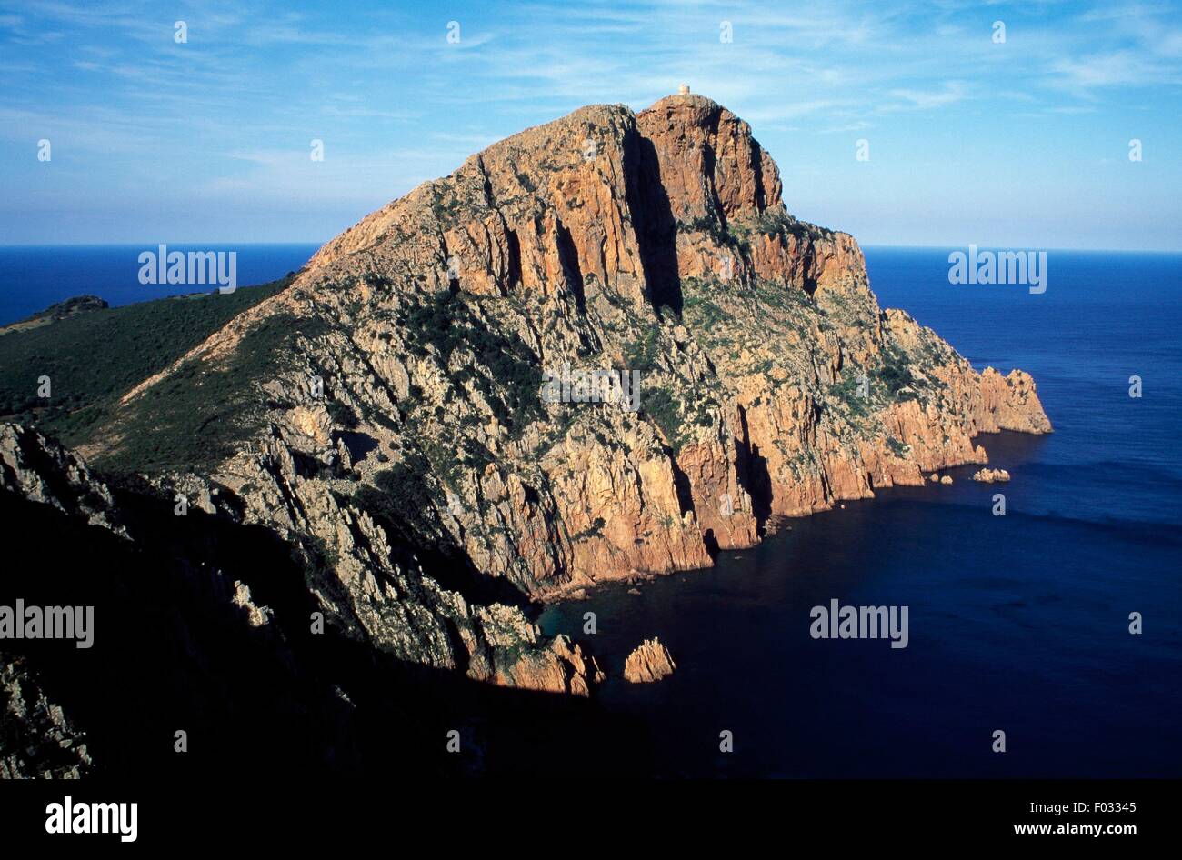 Capo Rossu, Corsica, Francia. Foto Stock