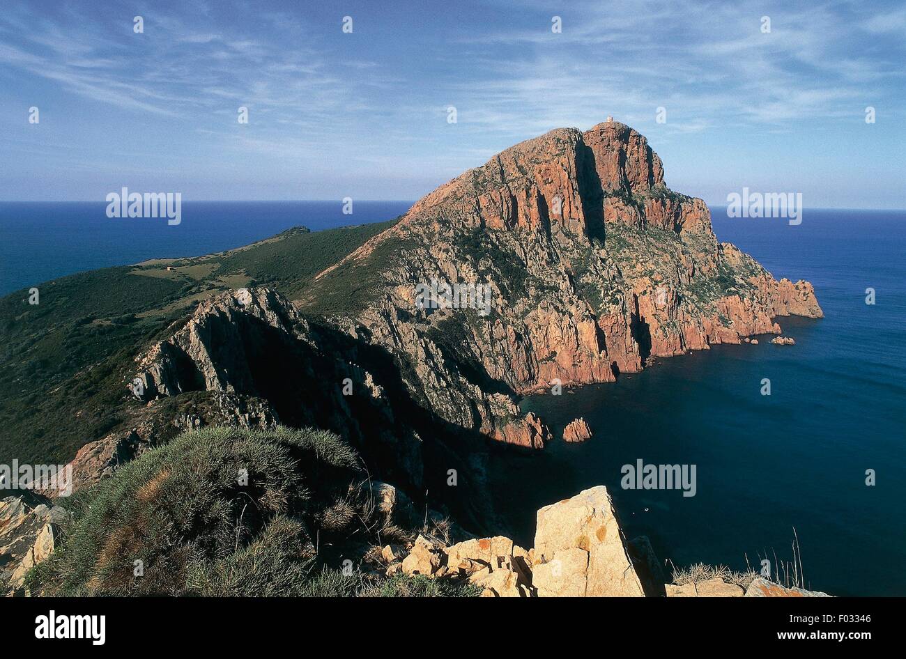 Capo Rossu, Corsica, Francia. Foto Stock