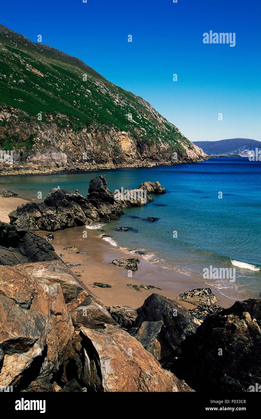 Keem Bay, Achill Island, nella contea di Mayo, Irlanda. Foto Stock