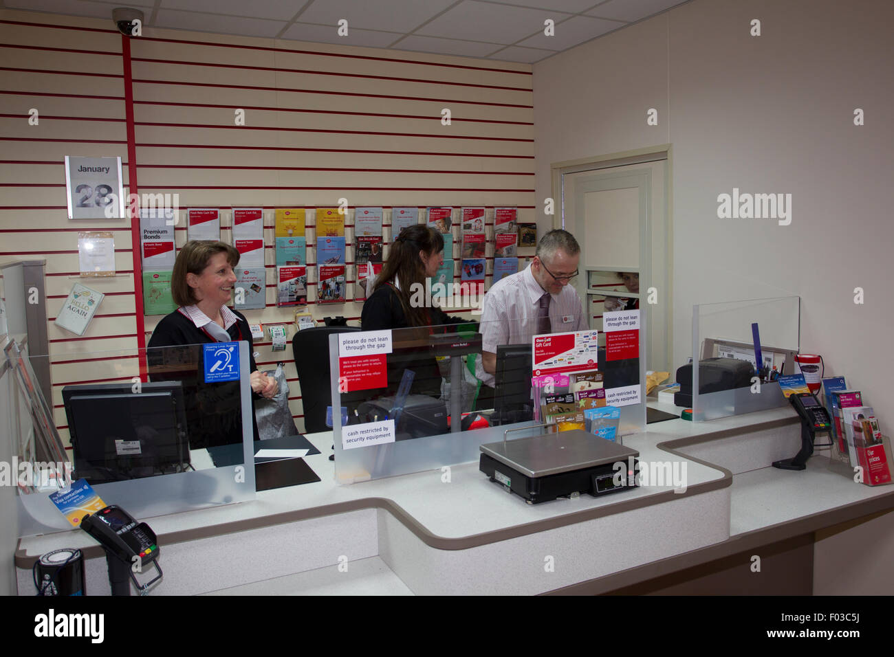 Lo stile principale Post Office branch riattaccare e modernizzazione Foto Stock