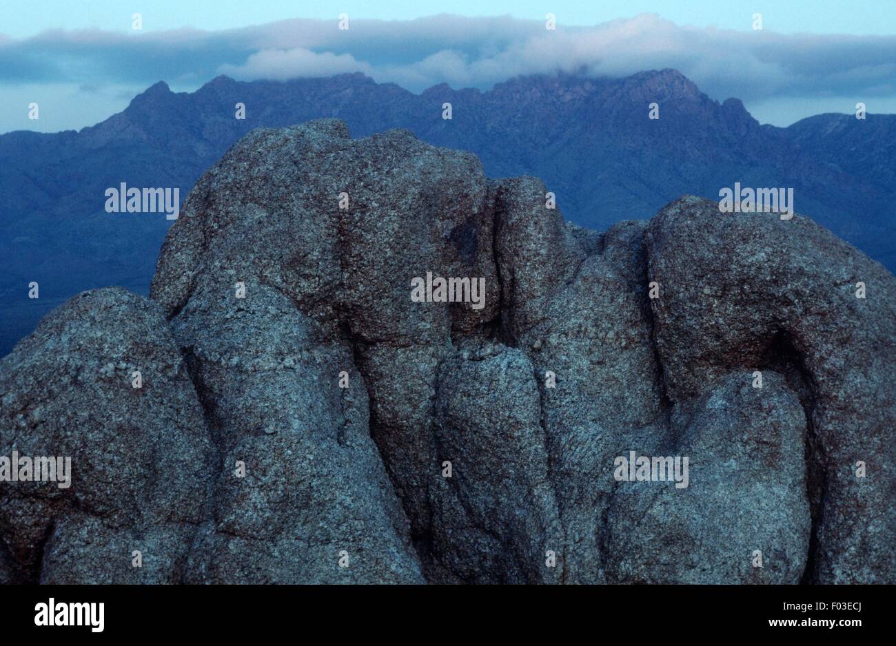Stati Uniti d'America - California - Mojave Desert. Le formazioni rocciose. Foto Stock