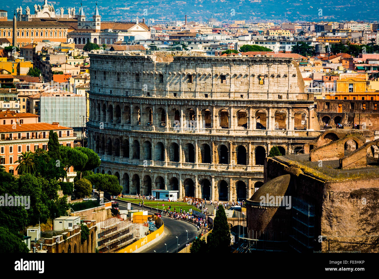 Colosseo, Roma, Italia Foto Stock