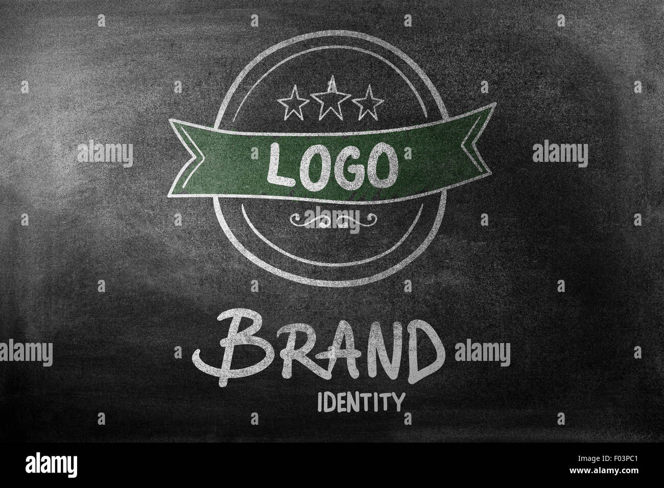 Immagine composita della brand identity doodle Foto Stock
