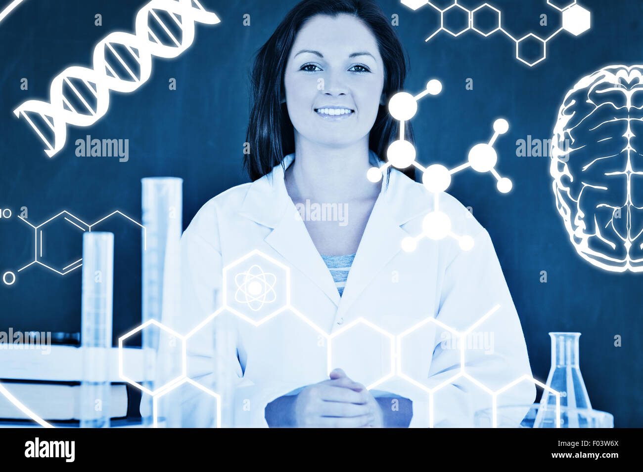 Immagine composita della scienza graphic Foto Stock