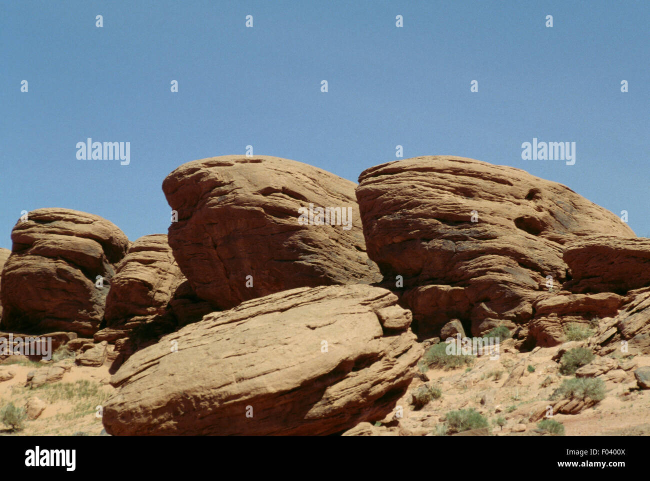 Effetti di erosione di roccia vicino a Tlemcen, Algeria. Foto Stock