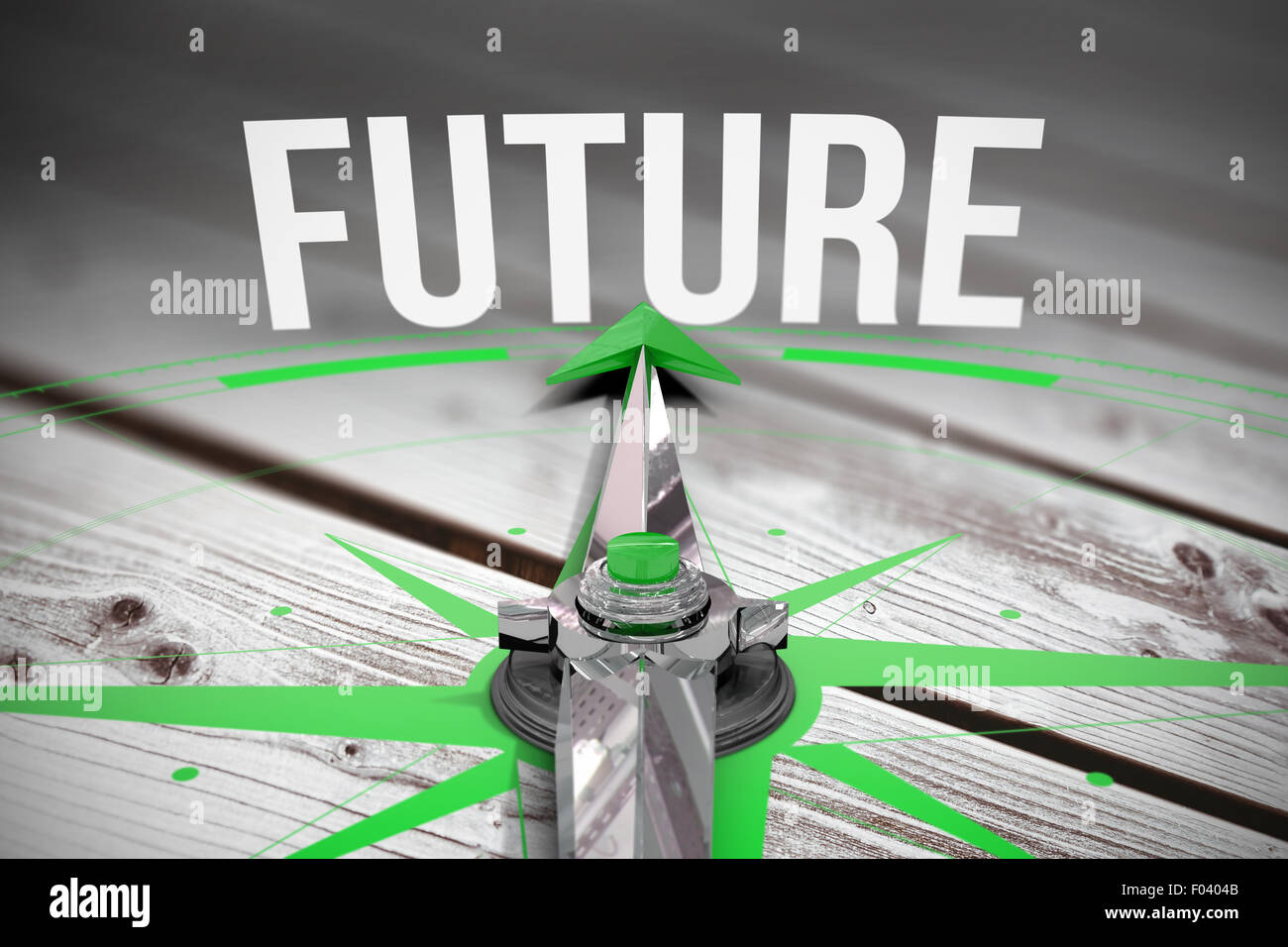 Futuro contro generati digitalmente grigio a doghe in legno Foto Stock