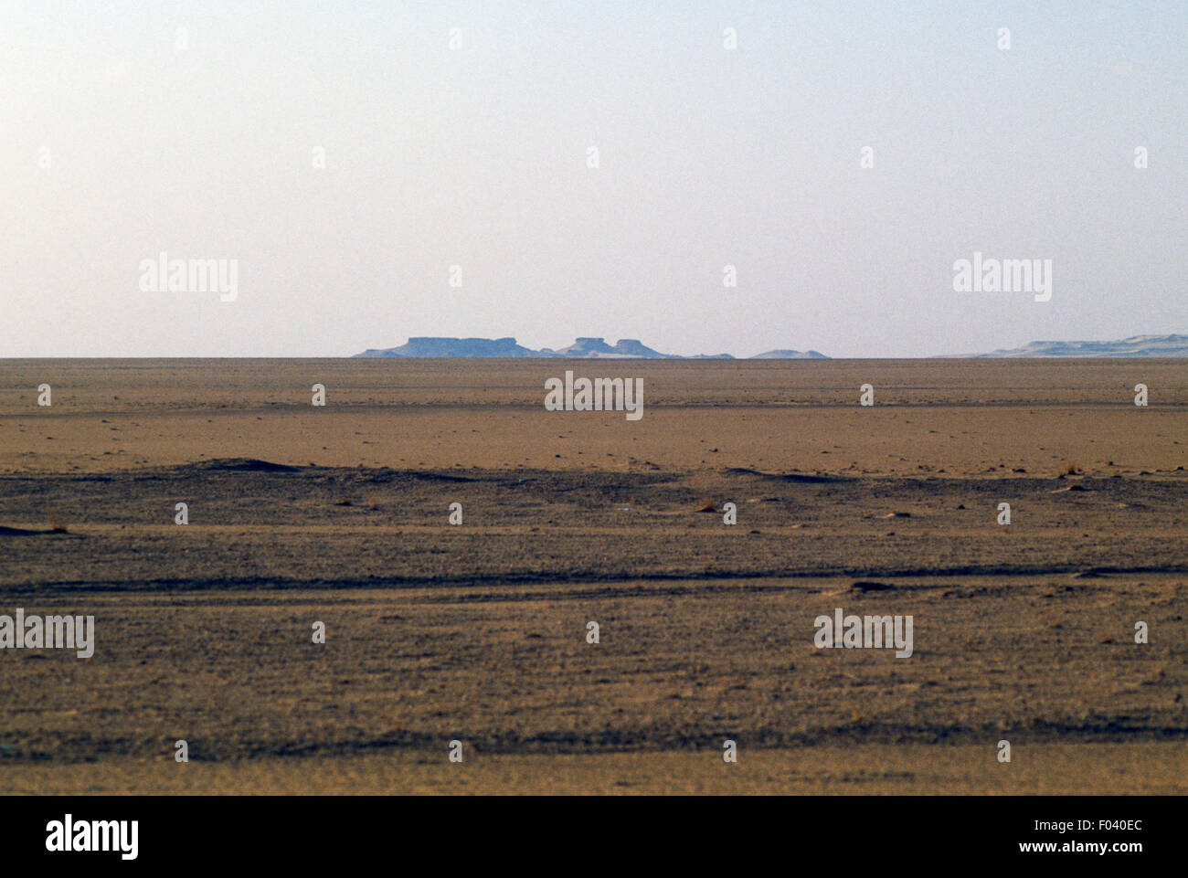 Paesaggio vicino Touggourt, il Deserto del Sahara, Algeria. Foto Stock