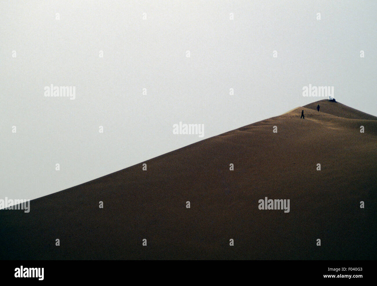 Dune di sabbia vicino a Beni Abbes, deserto del Sahara, Algeria. Foto Stock
