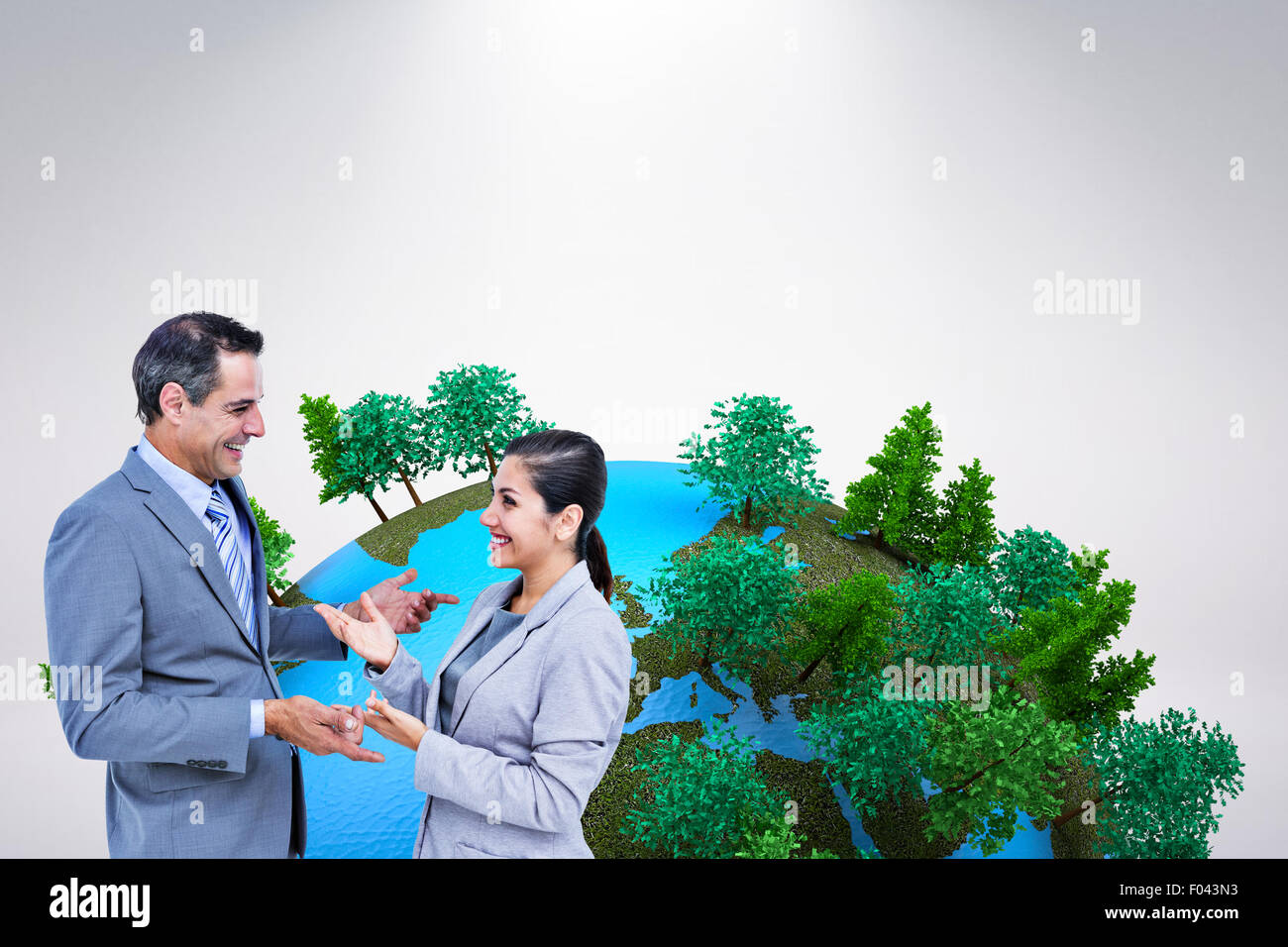 Immagine composita di certi business persone sorridenti Foto Stock
