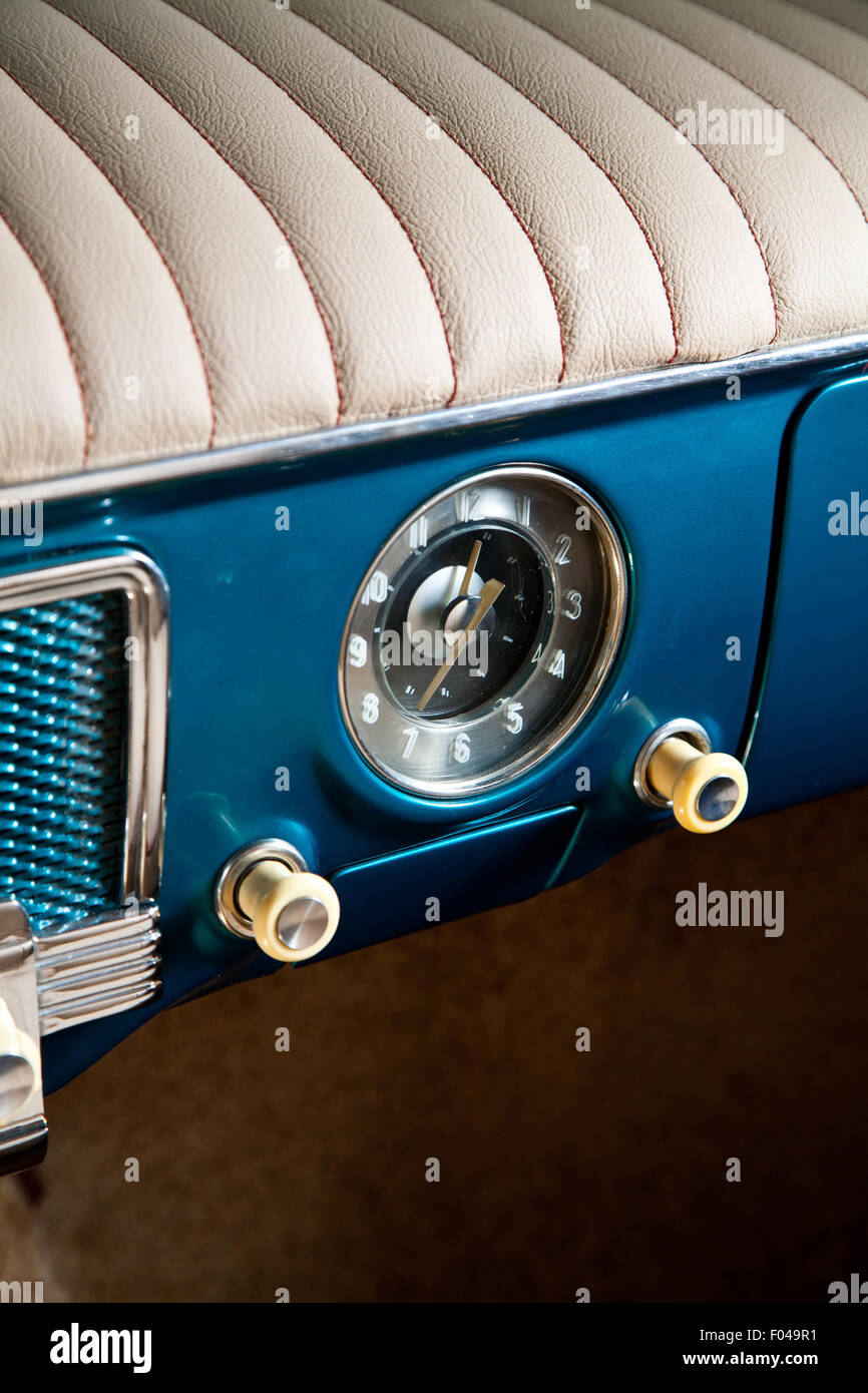 Vecchia auto interno, close up foto Foto Stock