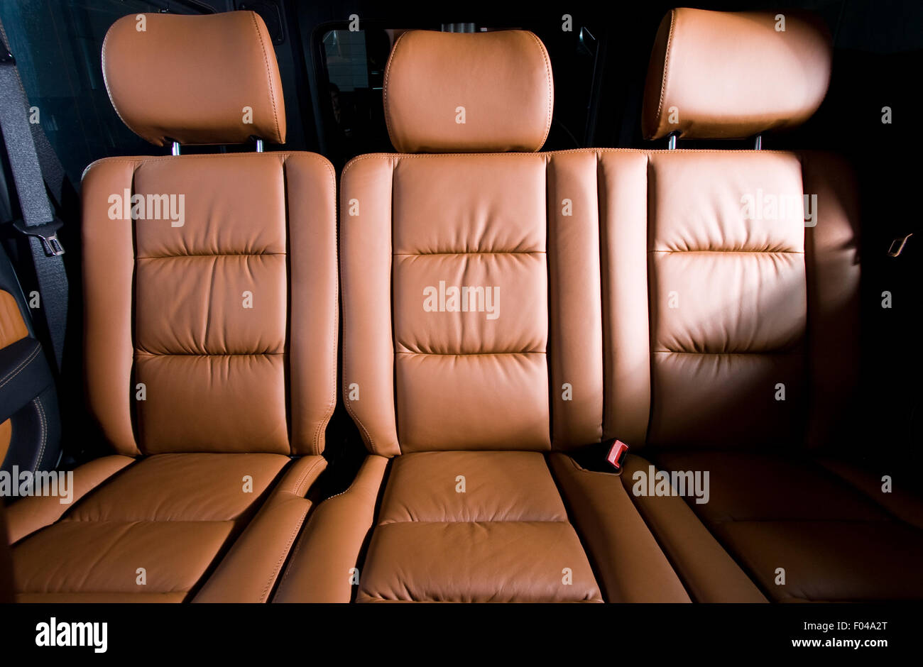Indietro posti passeggeri in comode e moderne auto Foto Stock