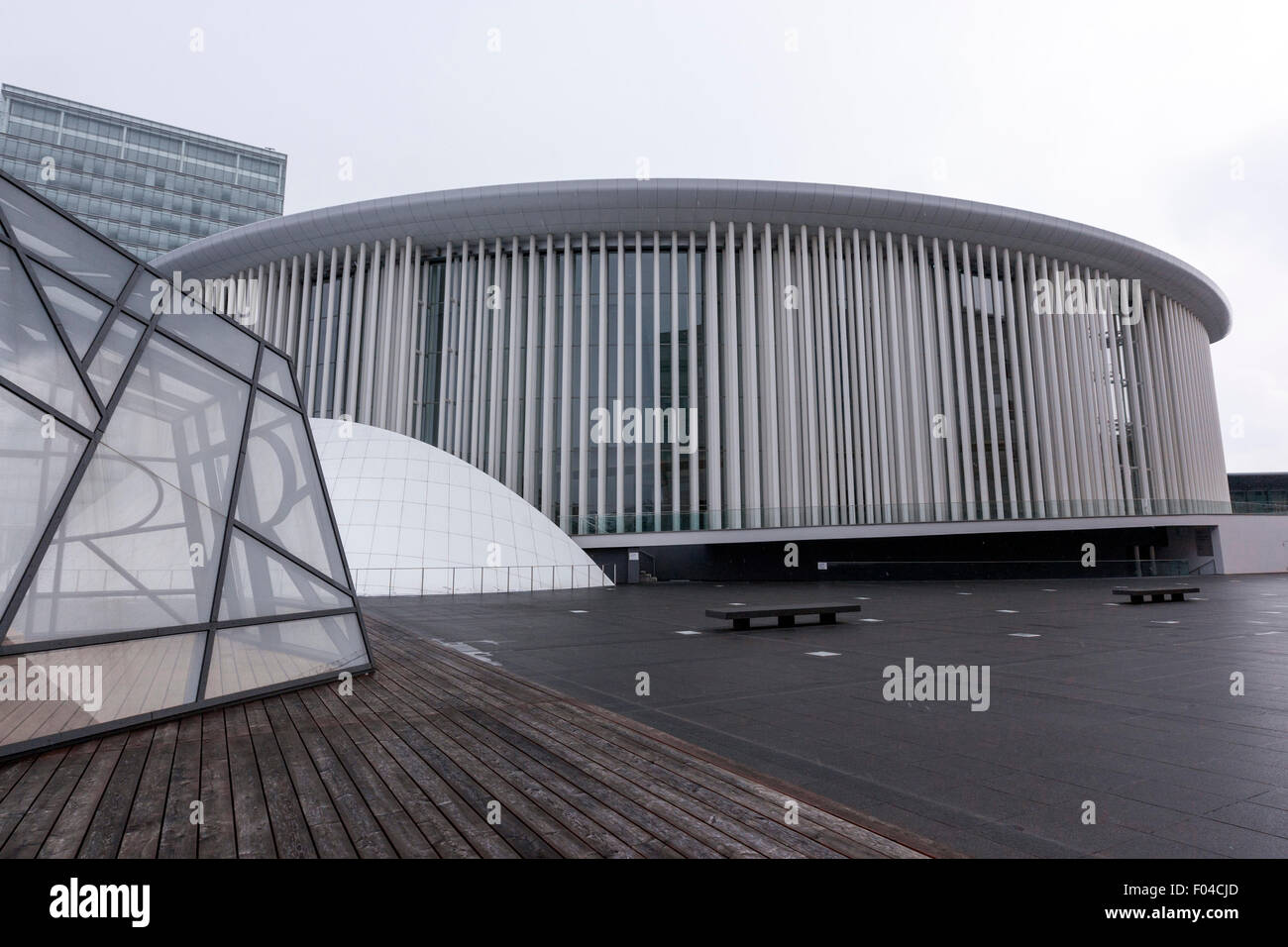 Philharmonie, Lussemburgo opera progettata da architetto Christian de Portzamparc Foto Stock