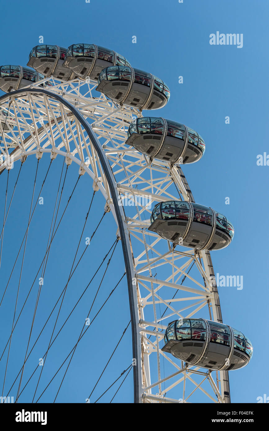 Millennium Wheel London Eye South Bank UK Foto Stock