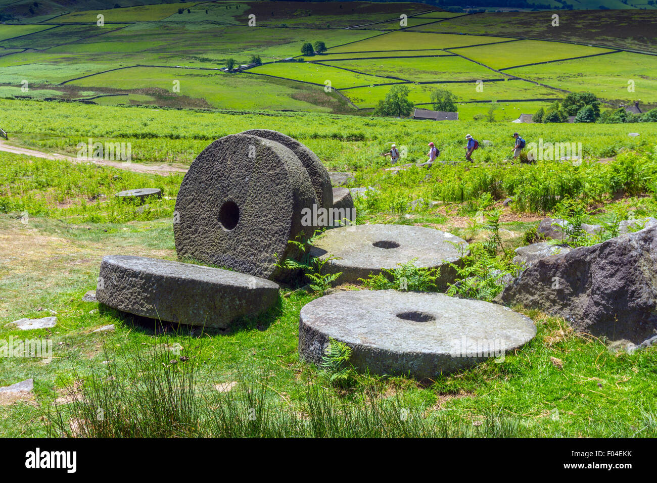 Macine abbandonate, Stanage Edge, Peak District, Derbyshire, Foto Stock
