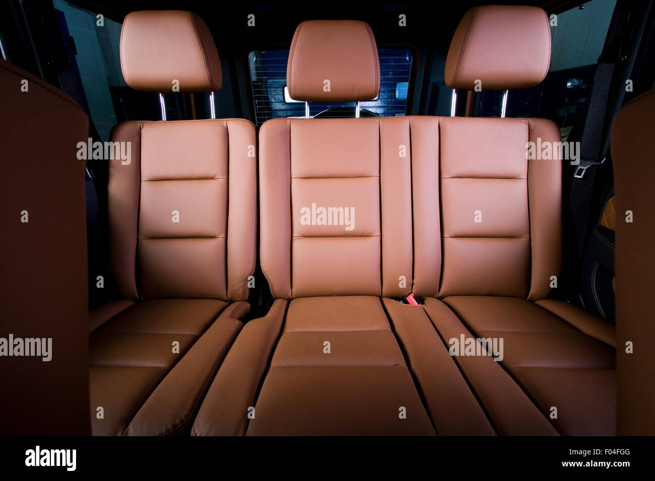 Indietro posti passeggeri in comode e moderne auto Foto Stock