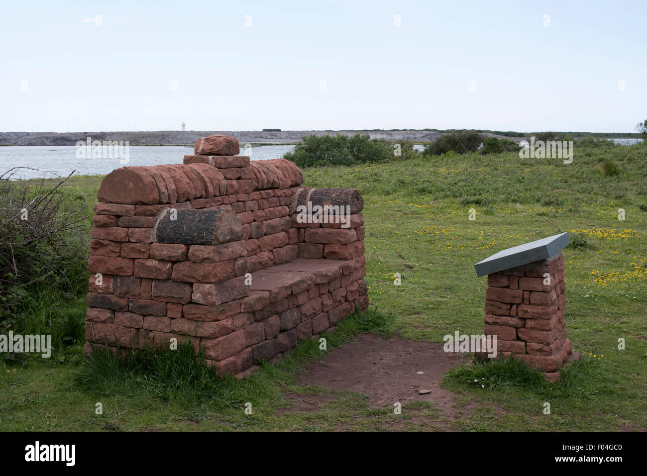Banco a Hodbarrow riserva naturale, Millom, Cumbria. Foto Stock