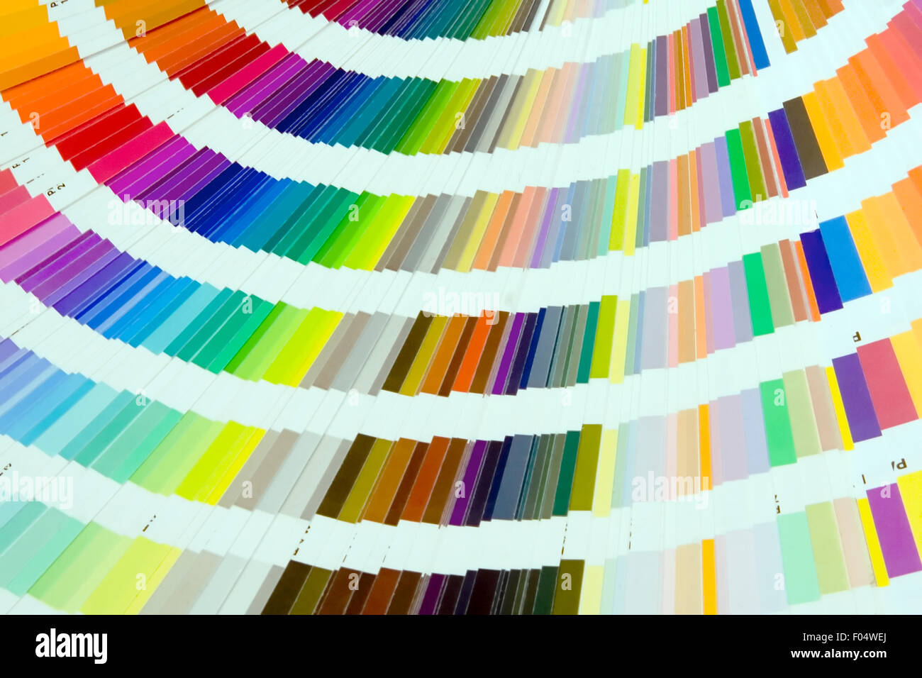 Fan di colori PANTONE Foto Stock