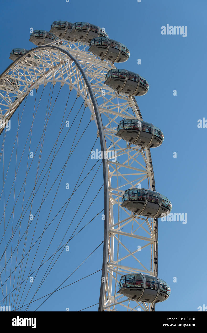 Millennium Wheel London Eye South Bank UK Foto Stock