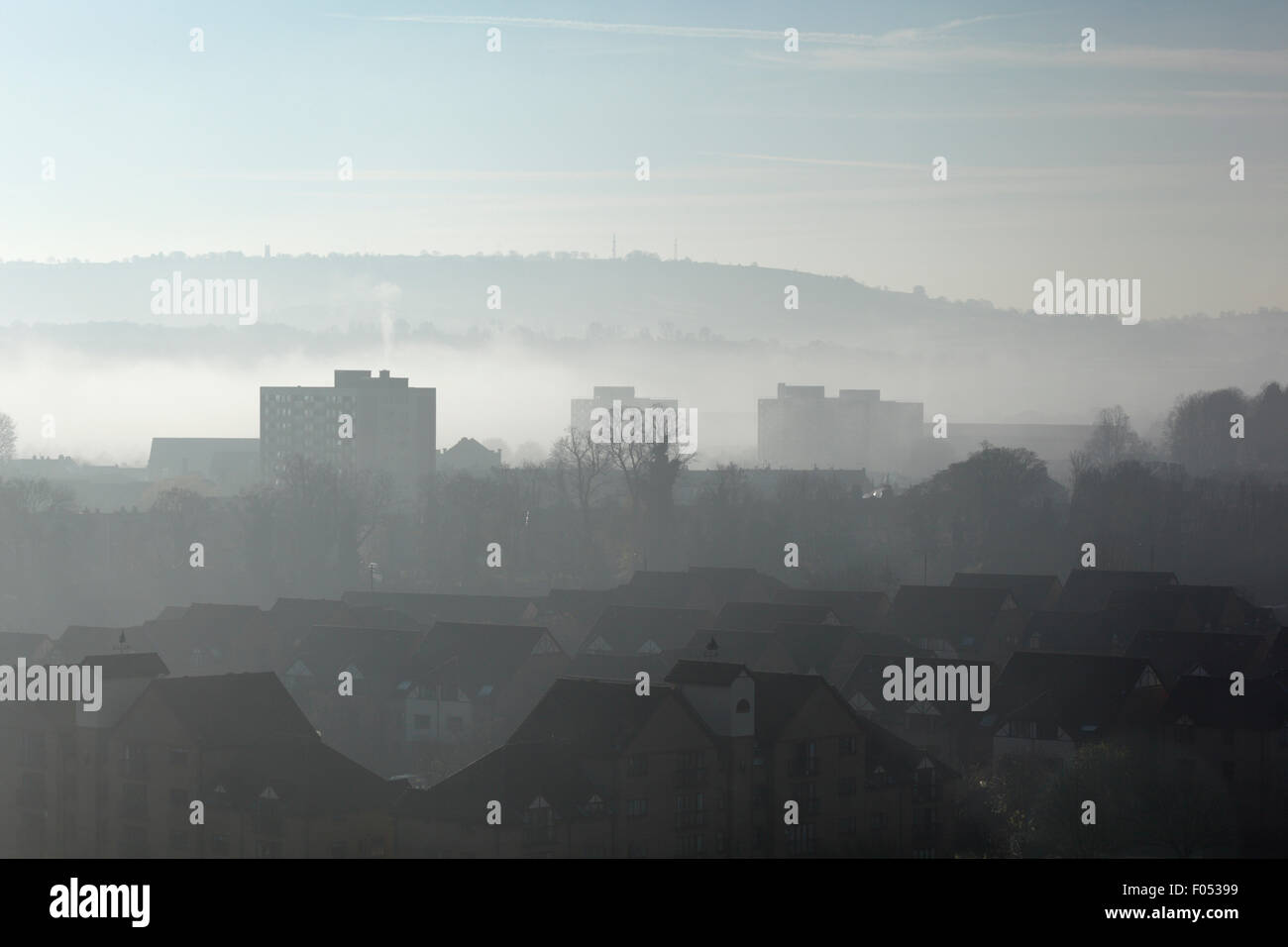 South Bristol Skyline. Bristol. Regno Unito. Foto Stock