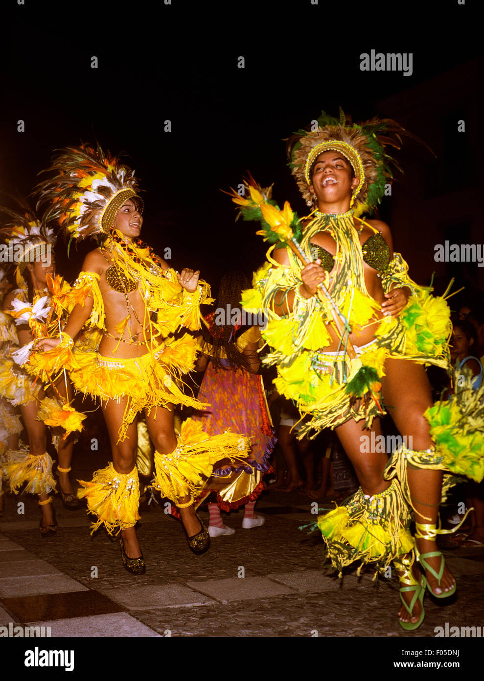 Danzatori al Festival de Sao Joao, Sao Luis, Brasile. Foto Stock