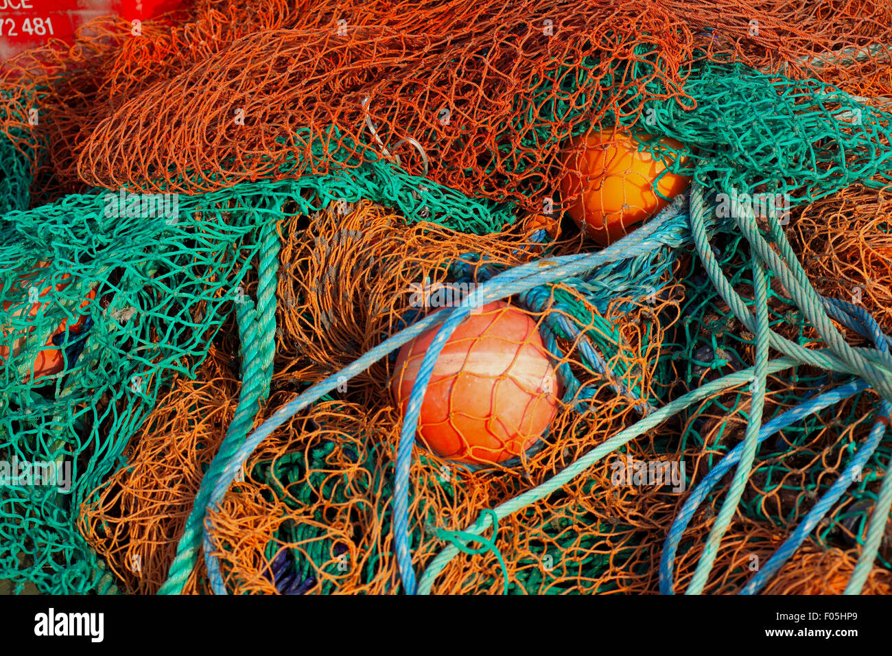 Le reti da pesca, Blyth Foto Stock