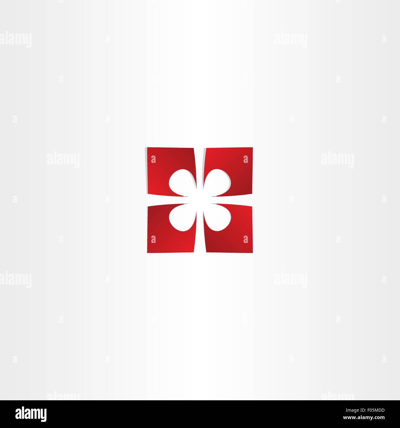 Presente nella casella in alto visualizza icona giftbox Illustrazione Vettoriale