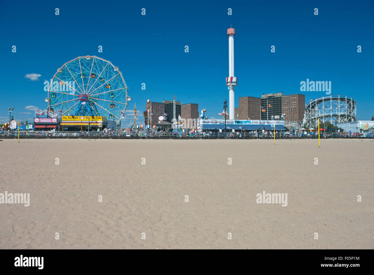 SKYLINE Coney Island parchi di divertimenti di BROOKLYN NEW YORK CITY USA Foto Stock