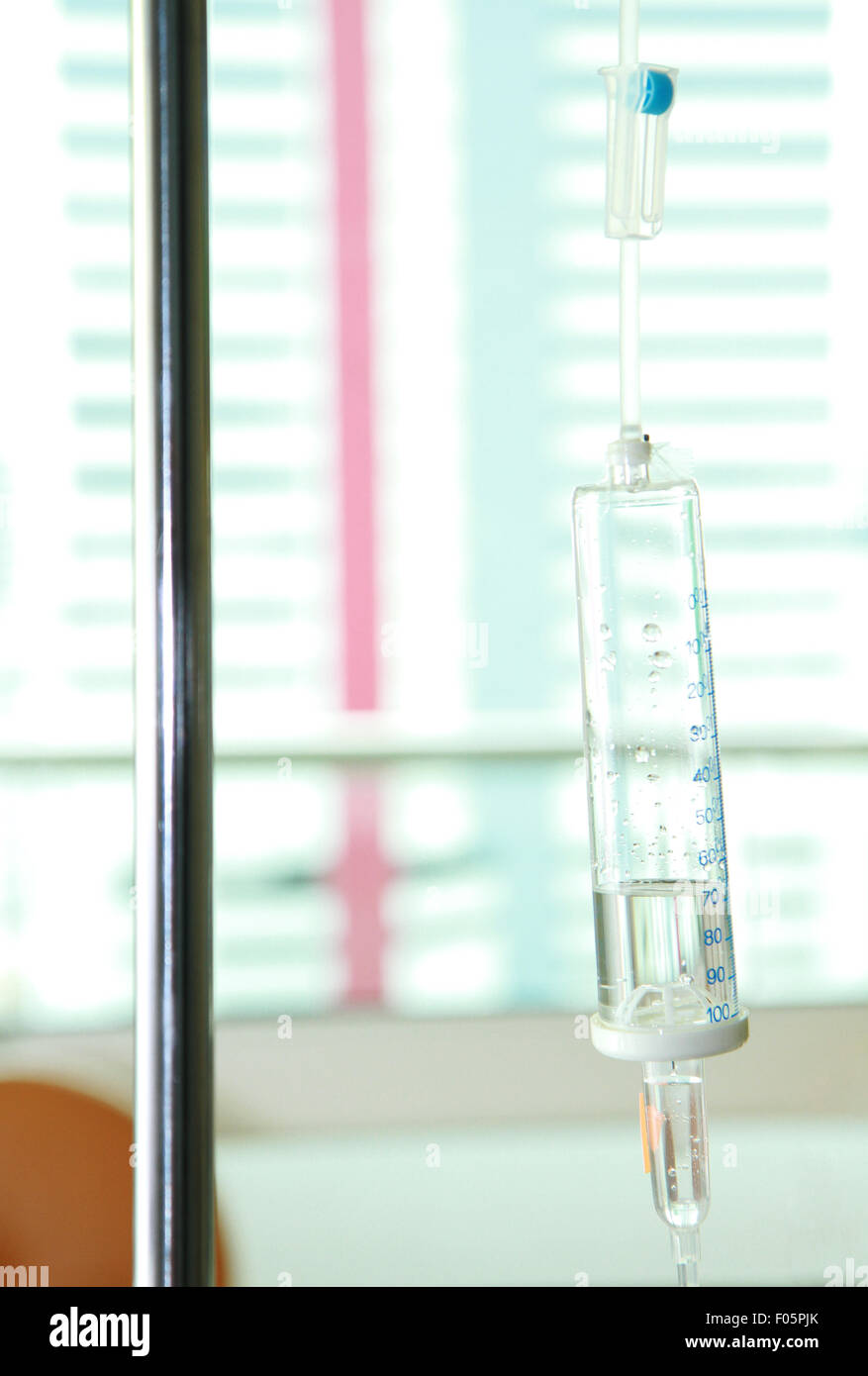 Per infusioni medicali strumento di gocciolamento Foto Stock